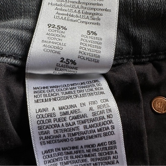 MOTHER The Mid Rise Dazzler Ankle Step Fray Size 27 - Picture 12 of 12